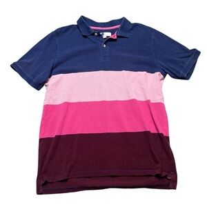 Boden Men’s Color Block Polo Shirt Golf Size Large ￼